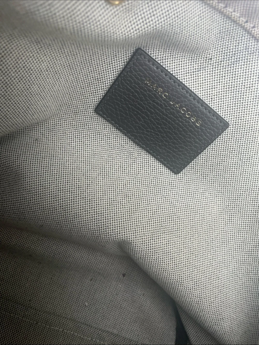 Marc Jacobs Black Pebbled Leather Messenger Tote